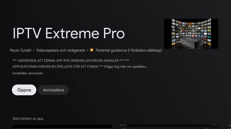 Smart TV IPTV Extreme Pro Logo SvenskIPTV